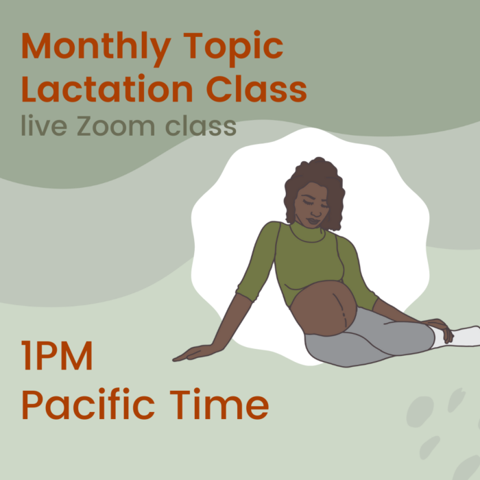 Monthly Topic Lactation Class “Latching Positions”